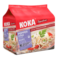 可口(KOKA)黑椒蟹肉味快熟面85g*5包 新加坡进口