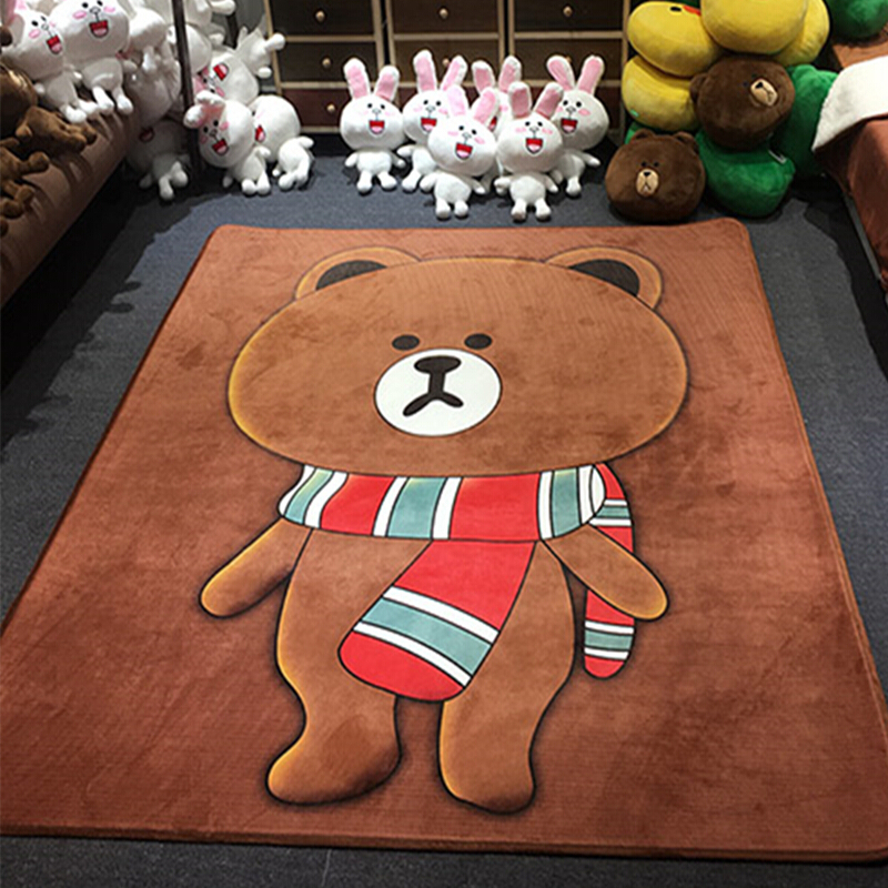 卡通加厚宝宝爬行垫四季榻榻米婴儿童爬爬垫卧室游戏地毯地垫折叠
