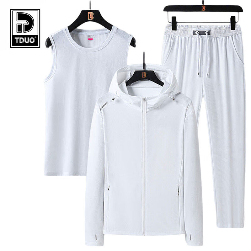 Tduo运动羽毛球套装 E7 套 男款白色 5XL