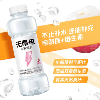 康师傅无限电 电解质水 荔枝味500ml*4瓶装 夏日补水小瓶风味饮料