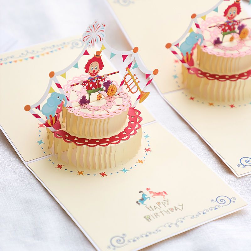 3d立体贺卡学生男女朋友闺蜜情侣生日礼物ins教师节手工卡片