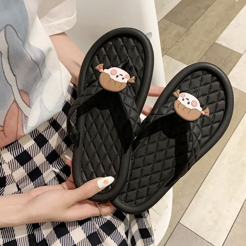拖鞋女人字拖女可爱卡通少女心ins韩版时尚百搭学生防滑软底拖鞋休闲