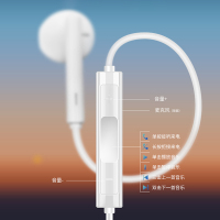 华为(HUAWEI)手机耳机有线TypeC接口 降噪 半入耳式 带麦克风 三键线控 Hi-Res高解析音频认证 CM33