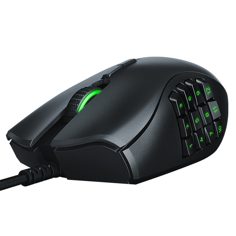 雷蛇(Razer)那伽梵蛇进化版MMO有线游戏鼠标 进化版 幻彩可换侧键可编程鼠标
