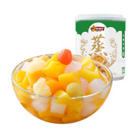 [林家铺子旗舰店]冰糖黄桃椰果什锦组合200g*6罐水果罐头进口品质