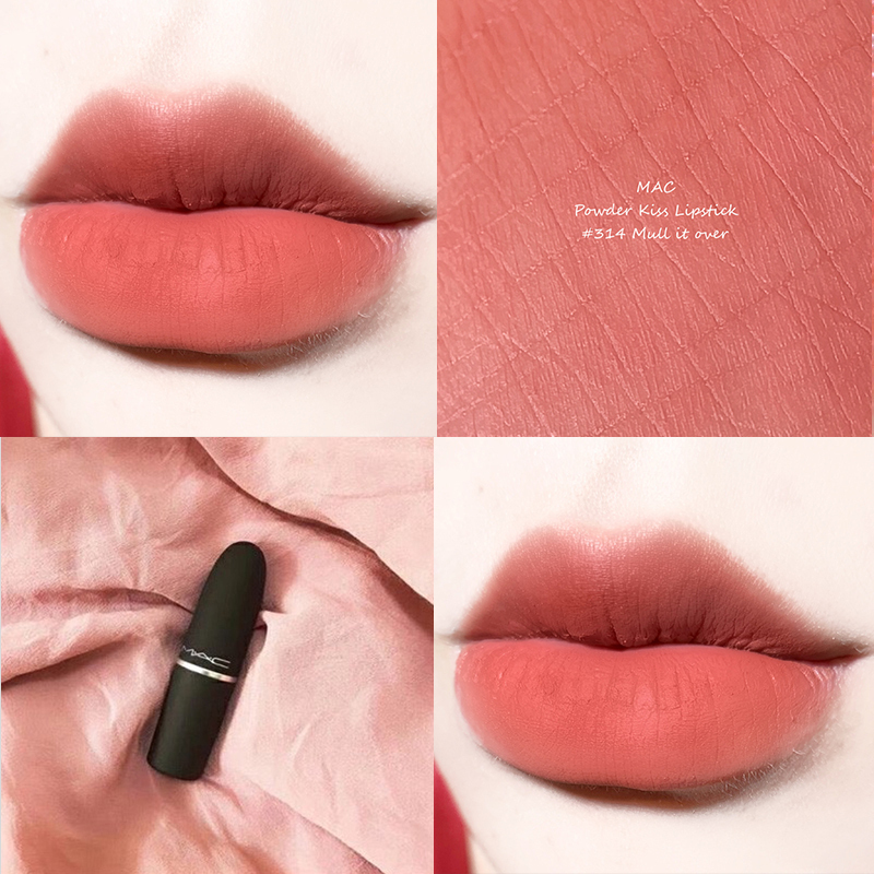 鸳鸯奶茶色魅可mac水漾润泽女士口红813魅可mac唇膏813号