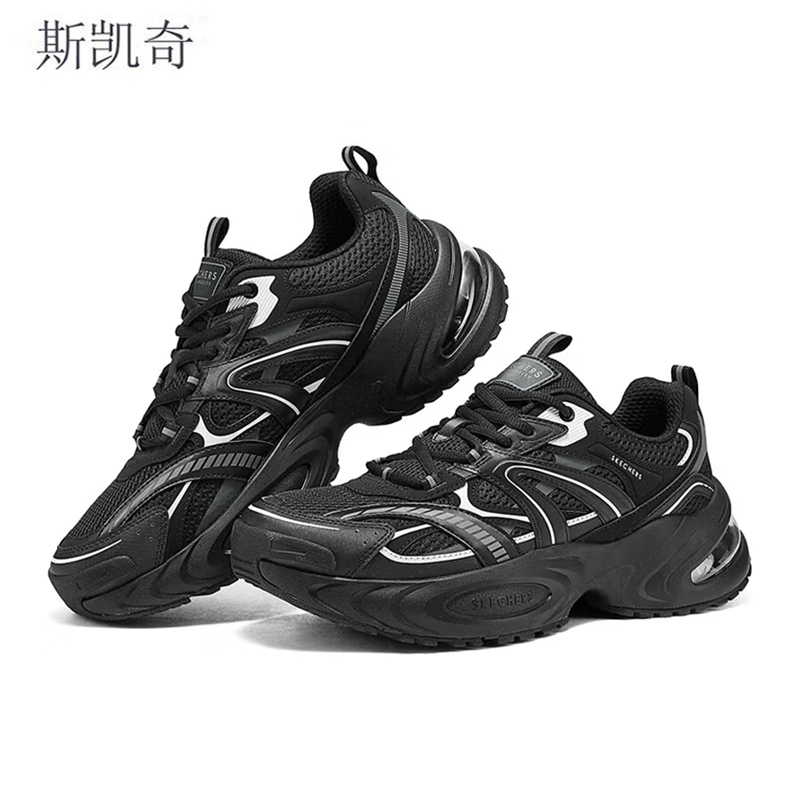 斯凯奇 黑白熊猫鞋女款 896121-36 黑色/白色 单位:双高清大图