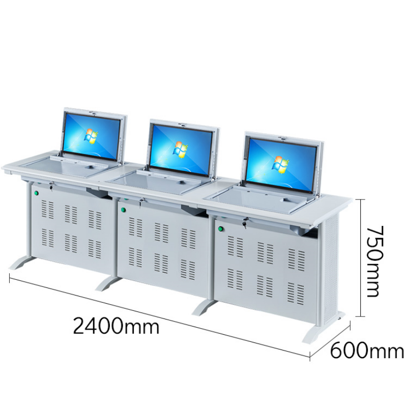 豫龙都翻转电脑桌 三人张高清大图