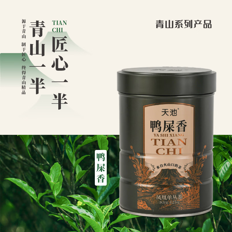 天池 茗茶 单丛 青山·鸭屎香125g/罐高清大图