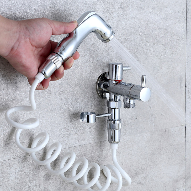 高压马桶冲洗器ciaa喷水龙头卫生间马桶伴侣家用妇洗器厕所免按压b1款