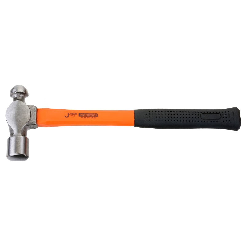 捷科圆头锤羊角锤玻璃纤维手柄铁锤家用手锤铁榔头锤子木工 32oz圆头锤HBP-32高清大图