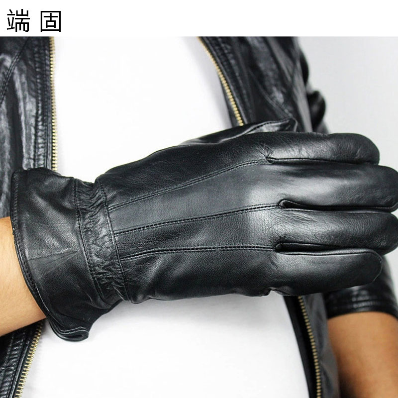 端固防寒羊皮手套拼皮D32T/副高清大图