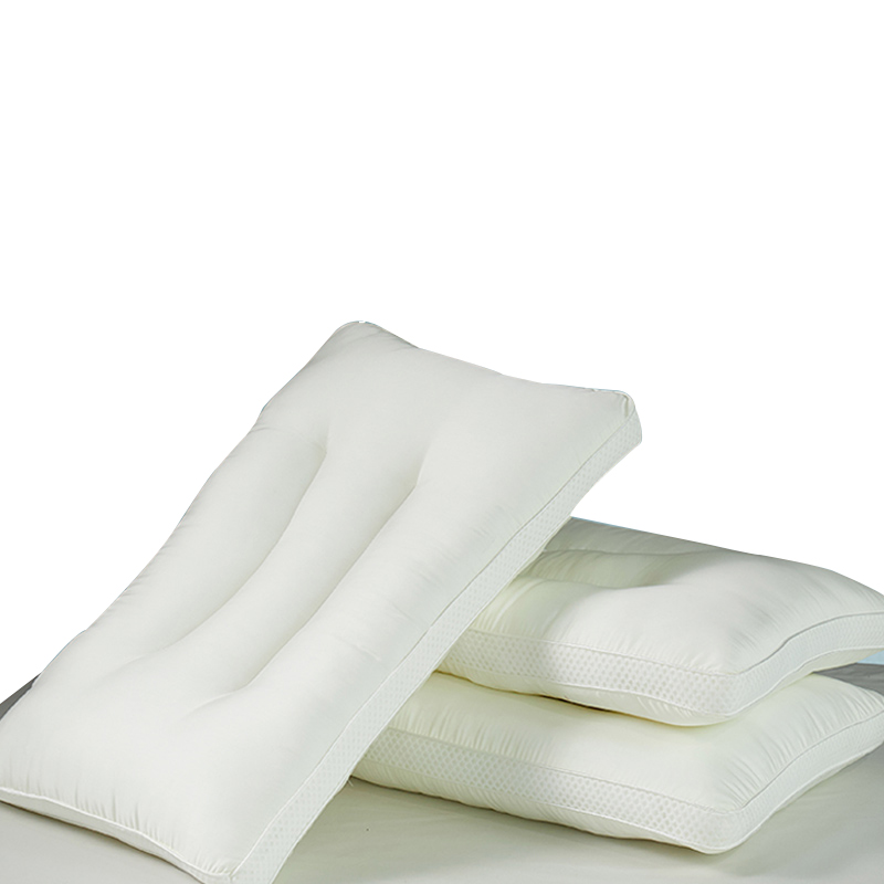 采馨 天丝可水洗枕芯纤维枕单人枕头护颈枕48cm*74cm/只高清大图