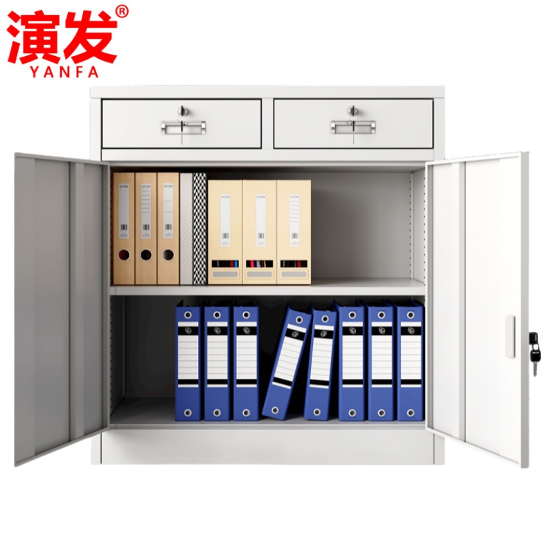 演发 中二斗文件柜1800*850*390mm台高清大图