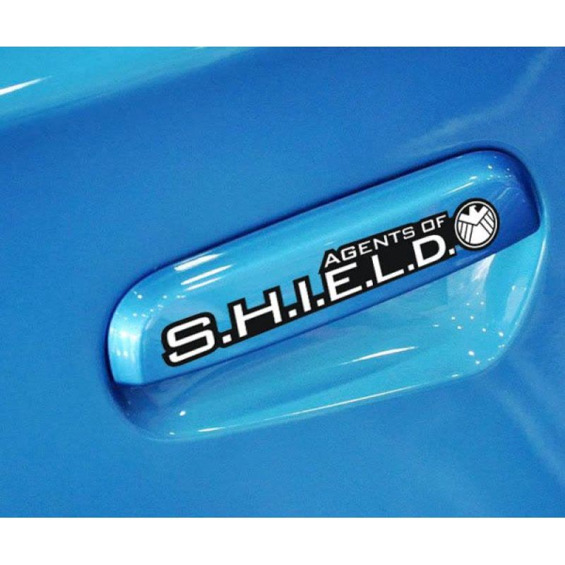 汽车把手贴纸划痕遮挡贴卡通装饰外拉手创意个性文字改装通用型 机器人门把手4片图片