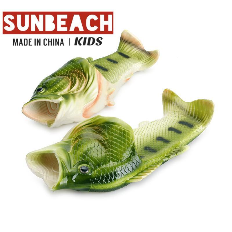 迪鲁奥diluao搞怪鱼拖鞋儿童卡通鱼形鞋沙滩鞋一家三口子鞋同款鱼型