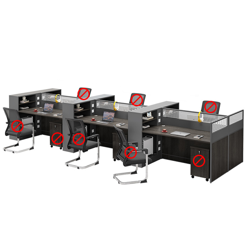 芙瑞塔隔断工位 六人位张高清大图