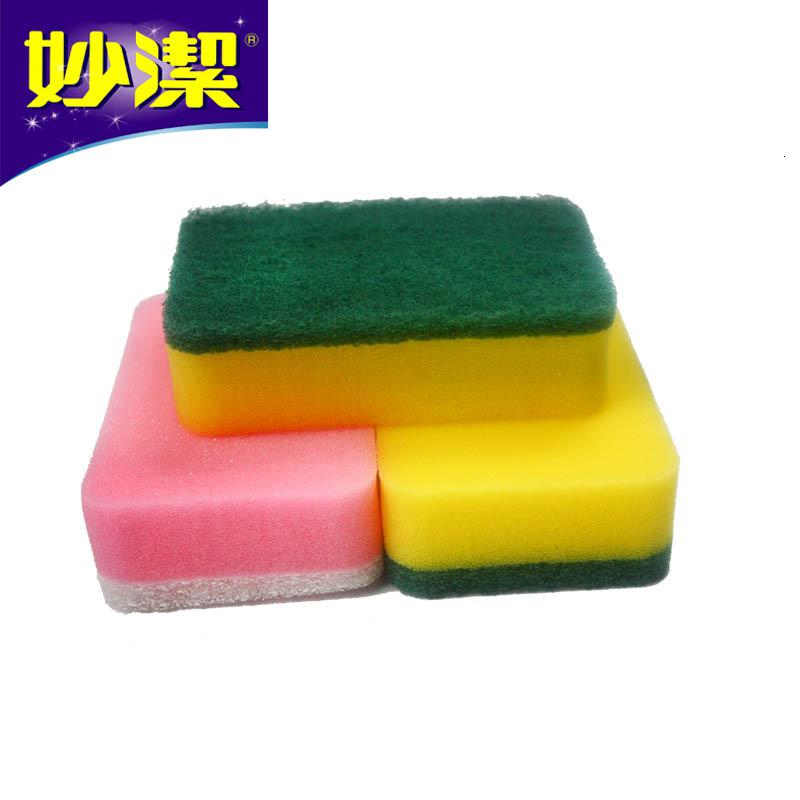 妙洁海绵百洁布2+1片特惠装 3片装洗碗布清洁布高清大图