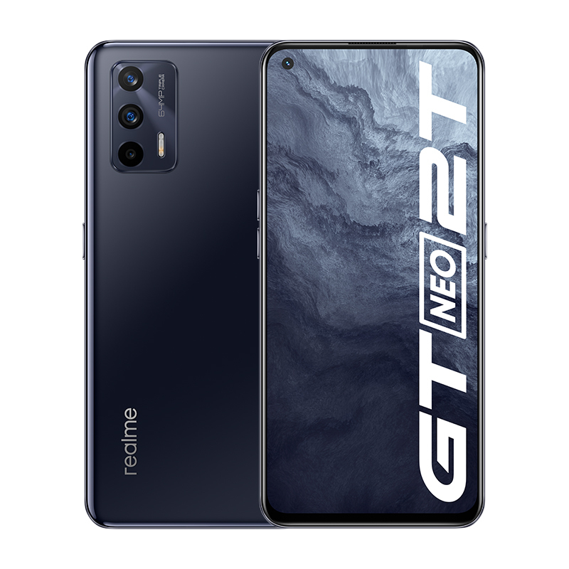 realme 真我GT Neo2T 5G手机 8GB+256GB 墨黑 天玑1200-AI 5G处理器 65W智慧闪充 4500nAh大电池 OPPO授权网点提供售后支持