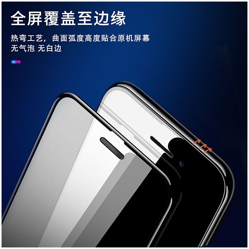 x xs xr全屏覆盖钢化膜11promax高清听筒金属防尘网抗蓝光膜