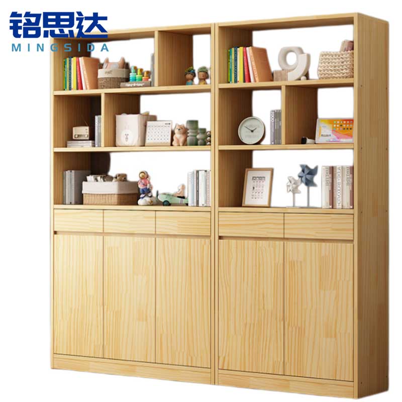 铭 思达 木 质书柜 木质 书 柜高清大图