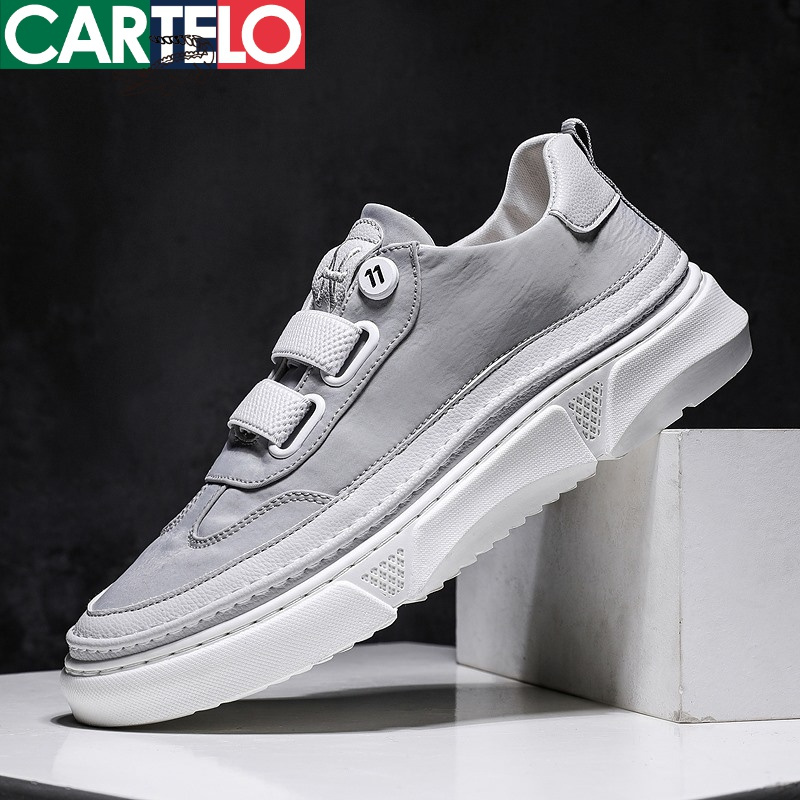 线下专柜同款卡帝乐鳄鱼cartelo新款冰丝布休闲鞋男鞋男士休闲板鞋