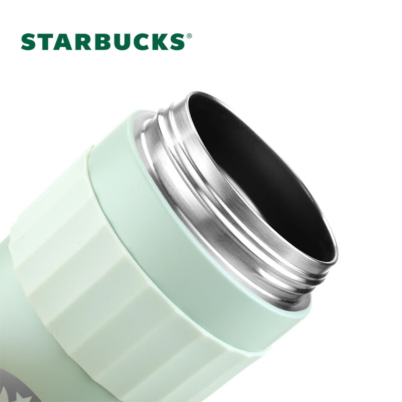 星巴克(Starbucks)绿色渐变款系列桌面不锈钢杯 随行保温杯高颜值 470ml高清大图