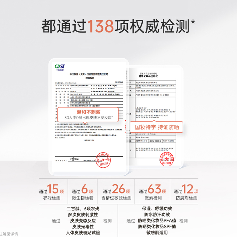 袋鼠妈妈焕亮清透防晒隔离霜-15g高清大图