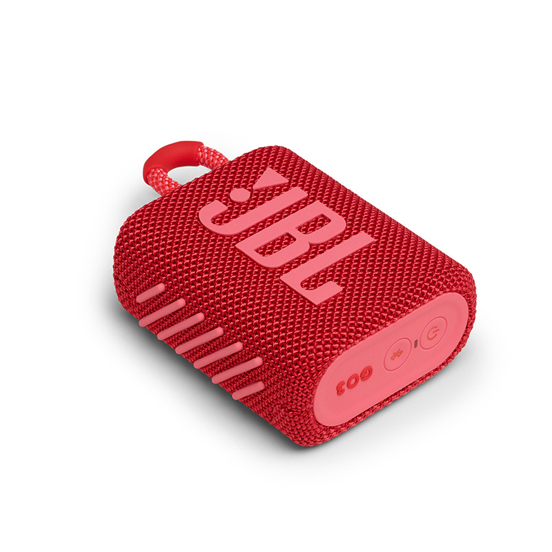 JBL GO3 音乐金砖三代 便携式蓝牙音箱 低音炮 户外音箱 迷你小音响 快速充电长续航 防水防尘设计 庆典红