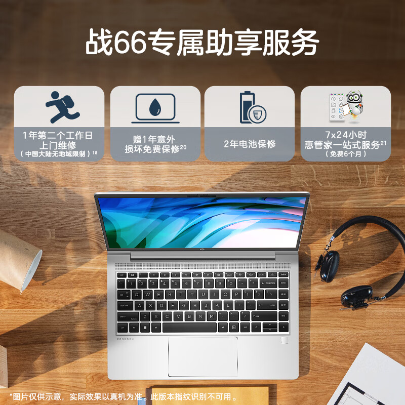 惠普(HP)战66六代 锐龙版 14英寸商务办公轻薄本笔记本电脑(2023新锐龙R7-7730U 16G 1TB固态 高色域低蓝光屏 人脸识别 一年上门 长续航)定制版高清大图