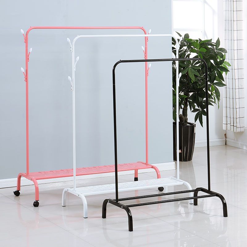 工匠时光晾衣架落地挂衣架家用单杆卧室折叠简易室内收纳凉晒衣服衣帽