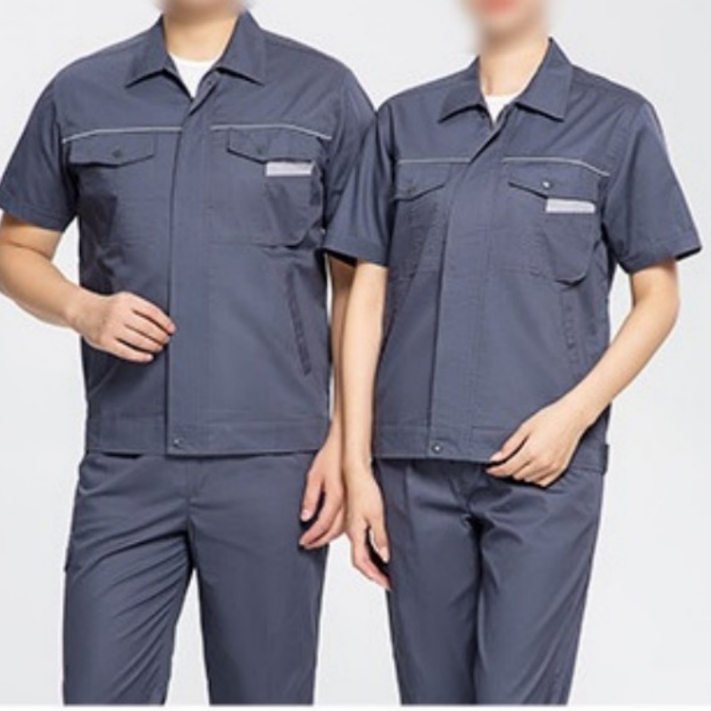 吾卫世 夏季工作服 短袖F1-F8 /套高清大图