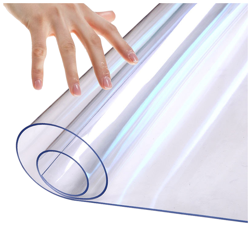 添福运 抗菌食品级餐桌布茶几垫餐桌垫胶垫软玻璃pvc软玻璃防水防烫防油免洗塑料透明餐桌垫茶几台布厚水晶板支持定制异形裁切高清大图