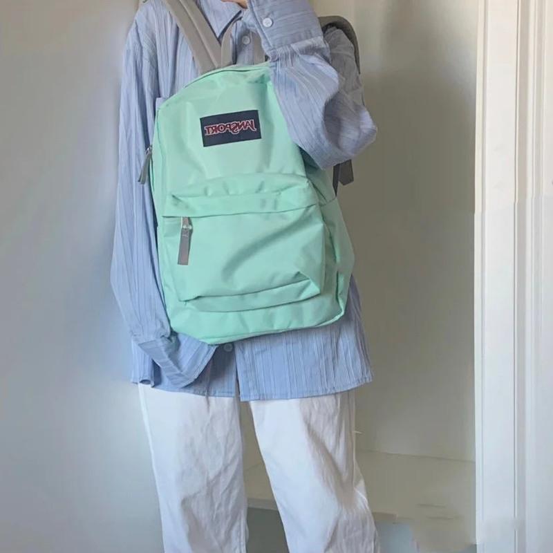 超级杰斯伯perjansport荧光绿双肩包学院背包学生书包荧光绿