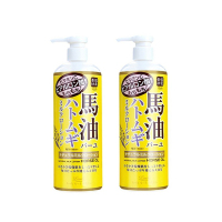【薏仁升级版】日本Loshi北海道马油薏仁身体乳485ml*2 滋润补水保湿润肤乳
