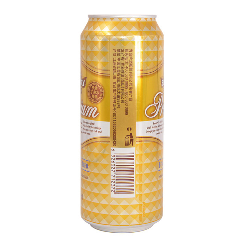 SUNTORY/三得利啤酒 纯生拉罐500ml*12罐/箱