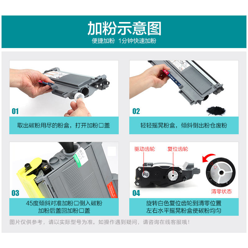 出众适用适用兄弟TN2050粉盒DPC7010 7020 Fax2820 2020 MFC7420 7220硒鼓