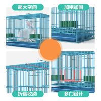 蓝色 小号单笼35*25*26(颜色随机) 兔笼兔子笼兔笼子特大号家用室内荷兰猪笼子松鼠笼豚鼠笼宠物笼子