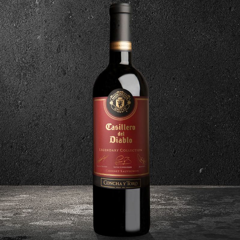 智利原瓶进口红魔鬼casillerodeldiablo曼联传奇珍藏干红葡萄酒750ml