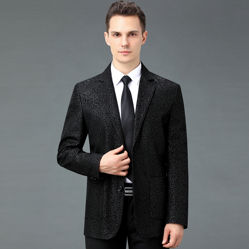 免费试穿 100%头层真皮潮牌皮西服男外套2025秋季男士上衣皮西装韩版男休闲皮衣新款外套潮海宁鳄鱼皮夹克大码男装高清大图