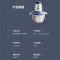 美的(Midea)绞肉机家用 料理机辅食机婴儿 不锈钢绞馅机小型碎肉机多功能大容量大功率搅拌机LZ25Easy235B