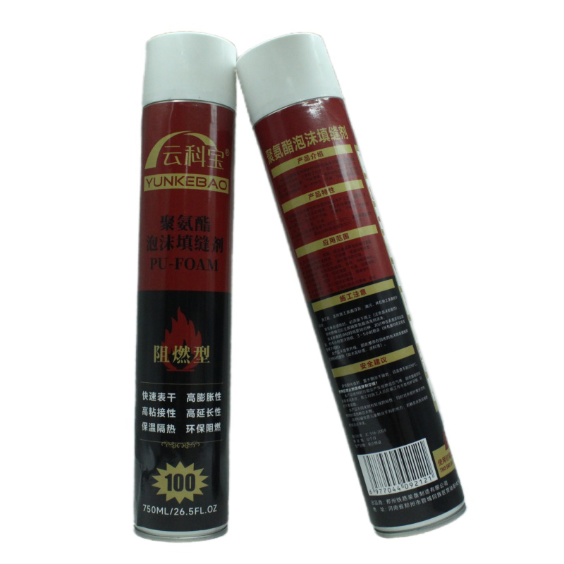 云科宝 阻燃性聚氨酯泡沫填缝剂 YKB-750(瓶）高清大图