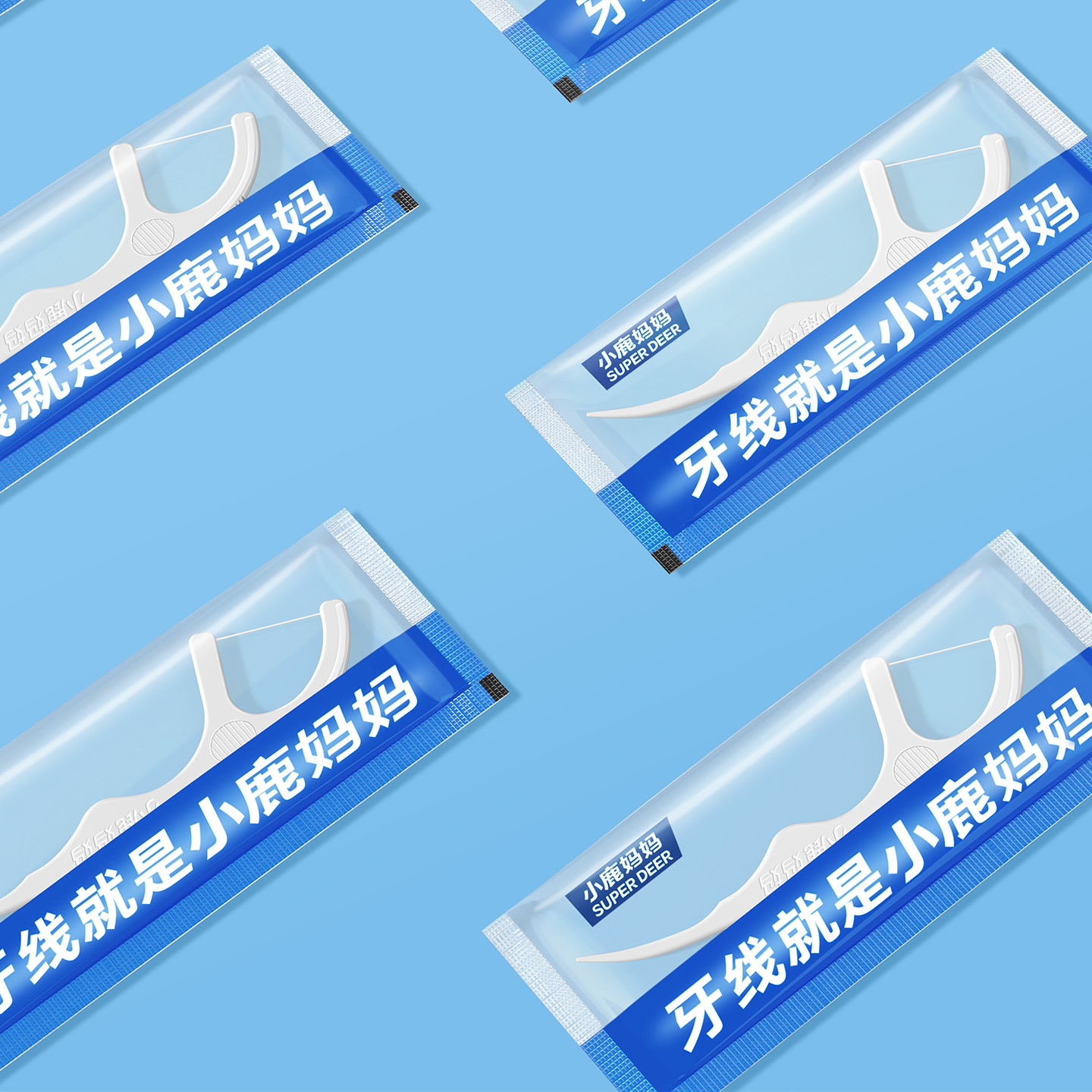 小鹿妈妈(FAWNMUM)牙线经典力学单支包装 180支/袋高清大图