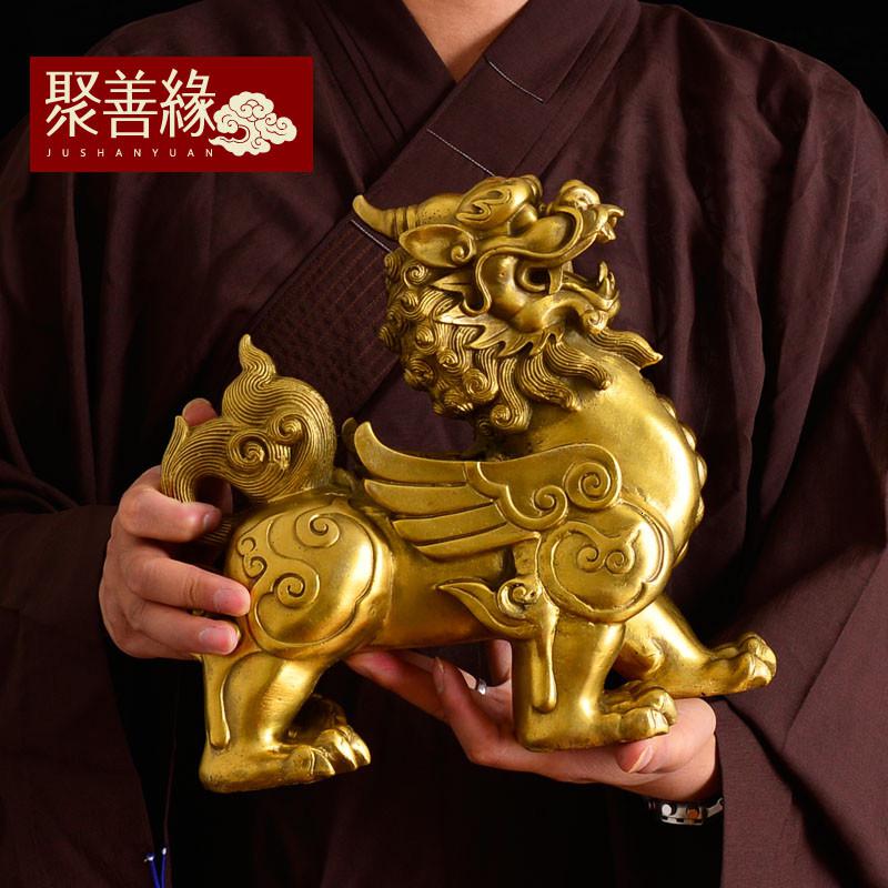 家柏饰(CORATED)铜貔貅摆件大号雌雄一对家居客厅工艺品开业礼品高清大图