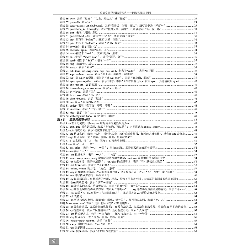 醉染图书英语常用单词记法词典——词缀词根记单词9787308209083高清大图