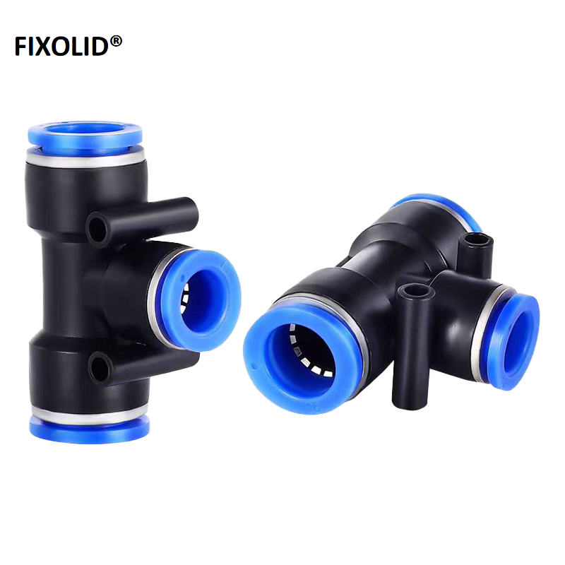 FIXOLID 气管快速接头T型三通接头 PEG10-8-10 个高清大图