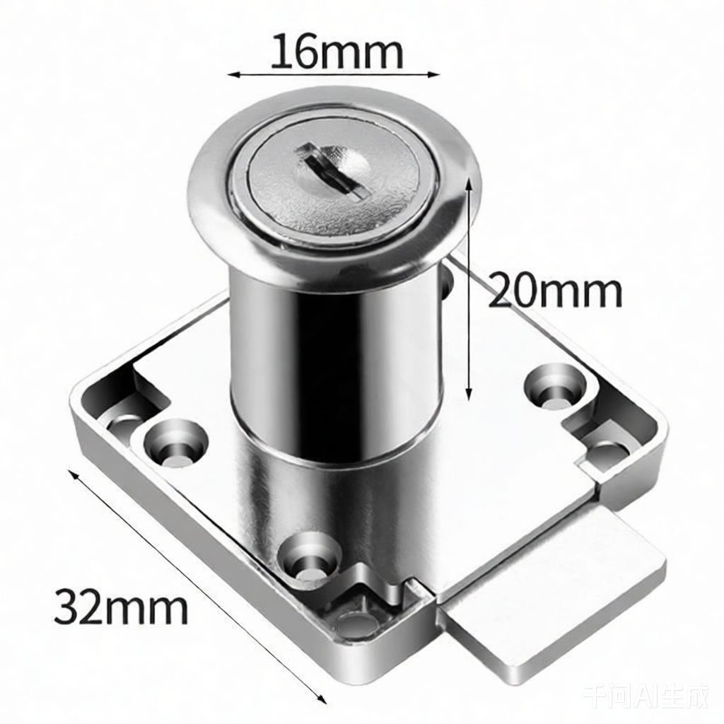 福佳琦 抽屉锁 16mm 个高清大图