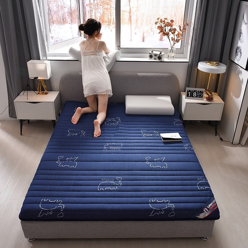 美帮汇加厚乳胶床垫软垫子学生宿舍单人1.5m榻榻米海绵垫被褥子租房专用 BLM-(吉祥如意)加厚乳胶床垫 90x200cm床-加厚乳胶床垫