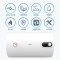 美的(Midea) 50升 家用 电热水器F5015-NA3(H) 2000W速热 安全防护 搪瓷内胆 旋钮方便调水温