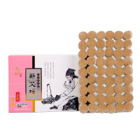 蕲州蕲艾堂qi zhou qi ai tang 艾灸仪家用通用护具蕲艾柱艾段艾粒艾灸条温灸李时珍故乡特产五年黄金54装颗